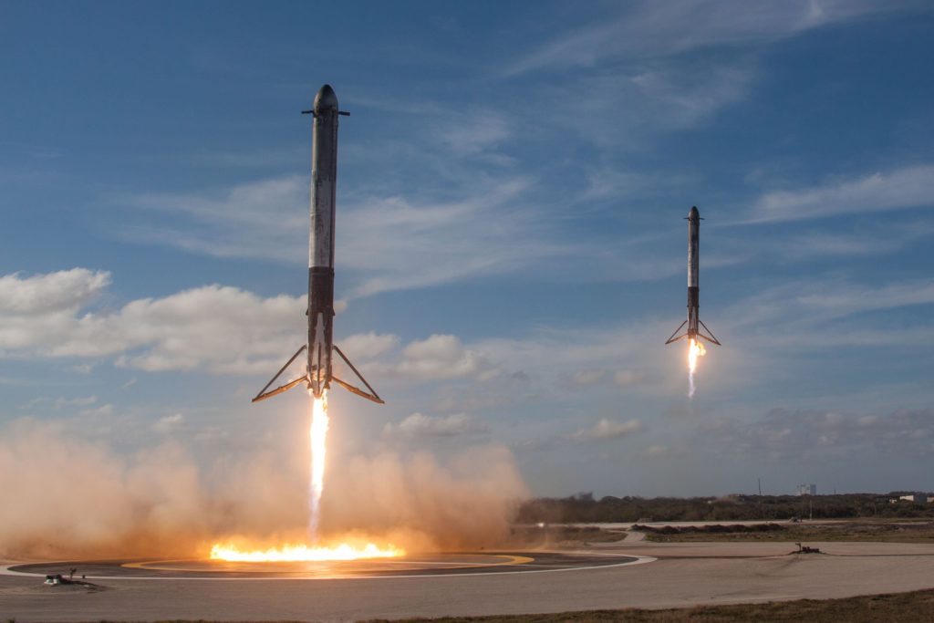 falcon-heavy landing