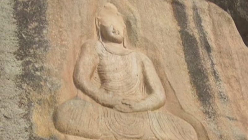 Restoration of Buddha statue in Pakistan