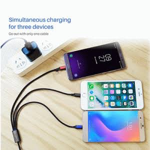 SOUND ONE's 3 in 1 multi USB charging cable