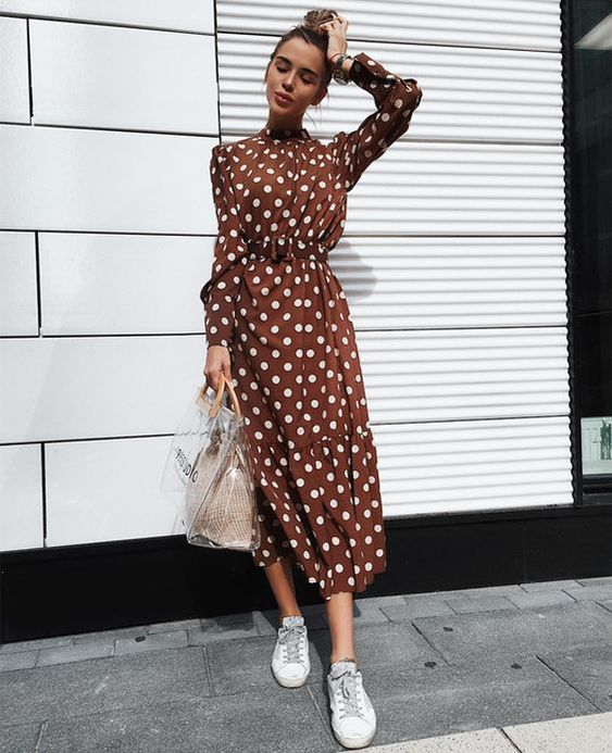 Polka Maxi Dress