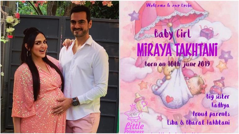 Esha Deol blessed with a girl child