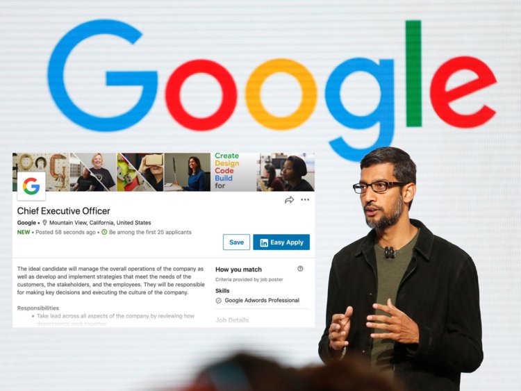 Google CEO Job listed on Linkedin: Is Sundar Pichai's Job in danger?