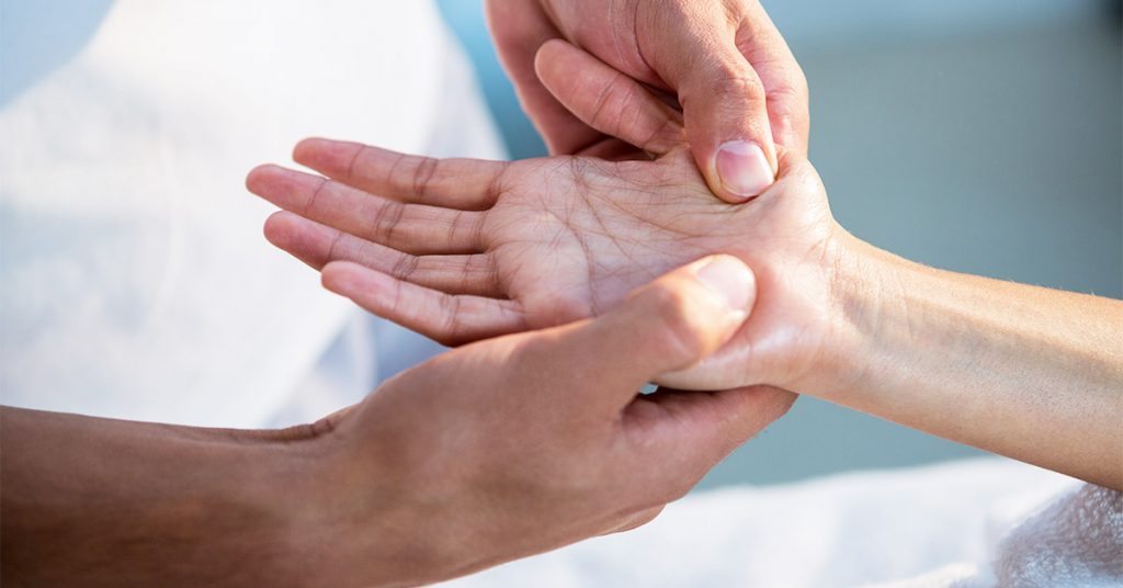 Massage your hands to light up your mood